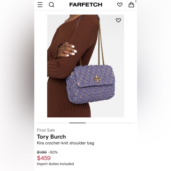 Tory burch Kira Straw Crochet Small Convertible Shoulder Bag - Picture 9 of 15